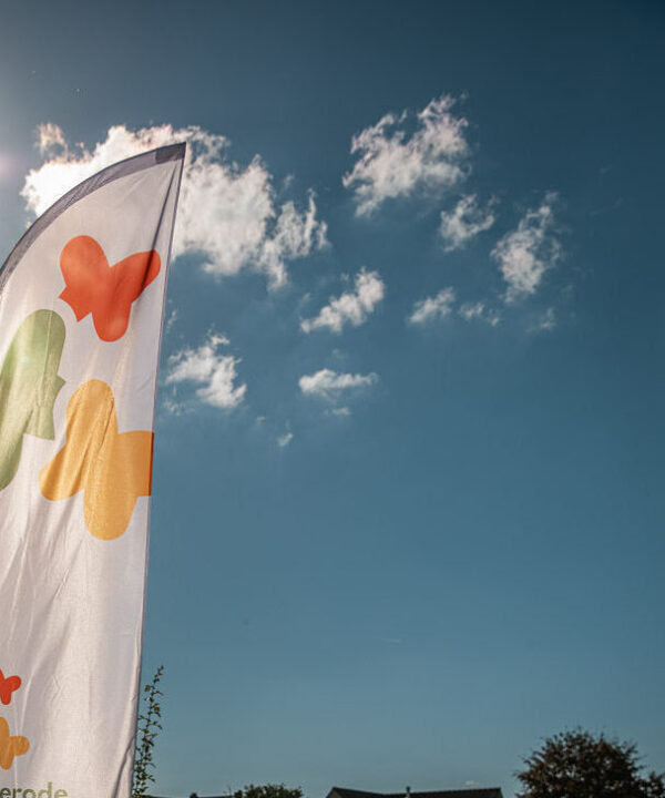 beachvlag de Merode in de zon © Nancy Vermeylen