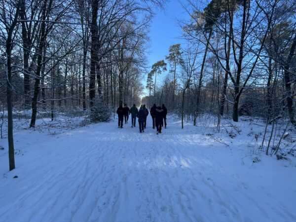 wandelen in de sneeuw