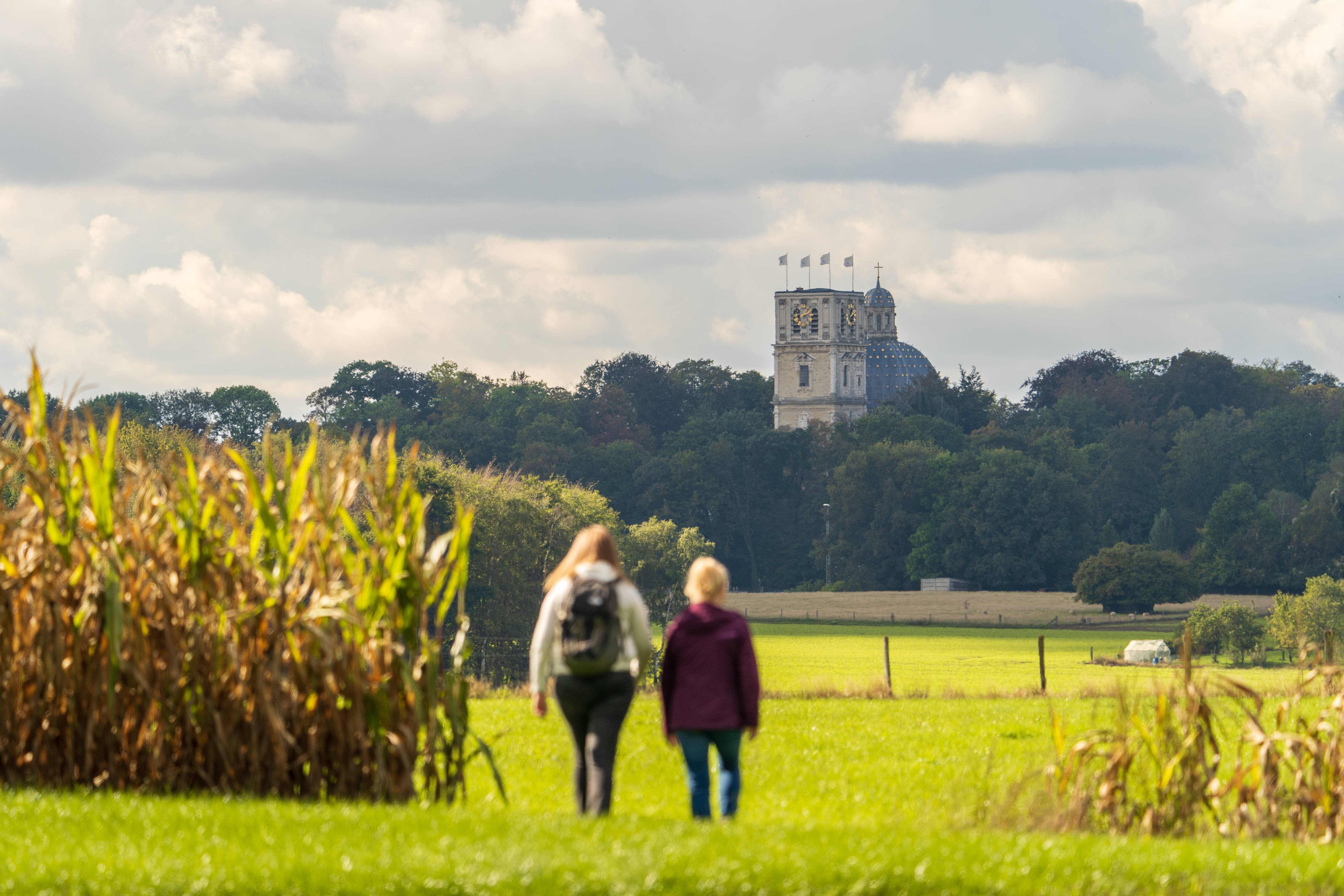 Wandelaarsfietsersuitzichten Basiliek